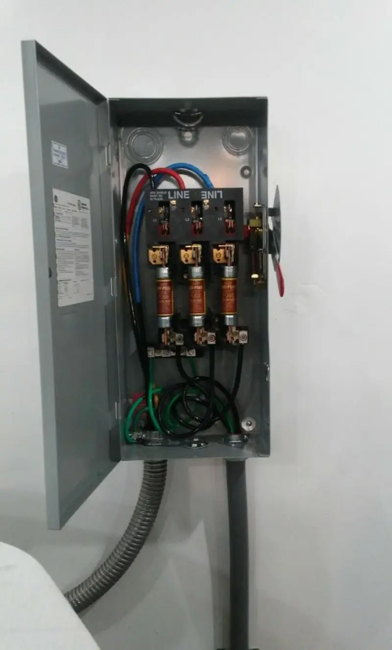 Three-phase disconnect switch installed for Electrical Wiring & Rewiring in Mountain Park